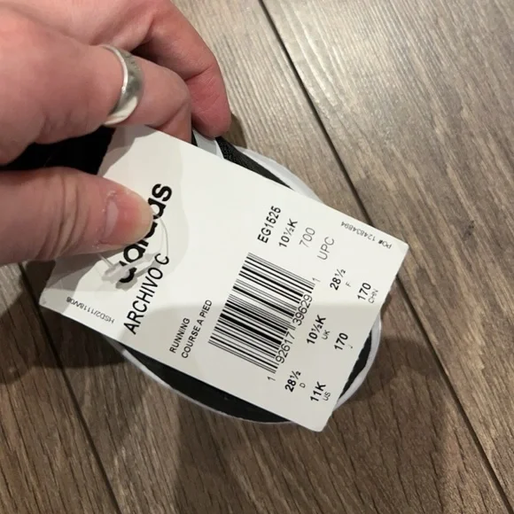 Adidas Kids Black and White Sneakers - Picture 2 of 2